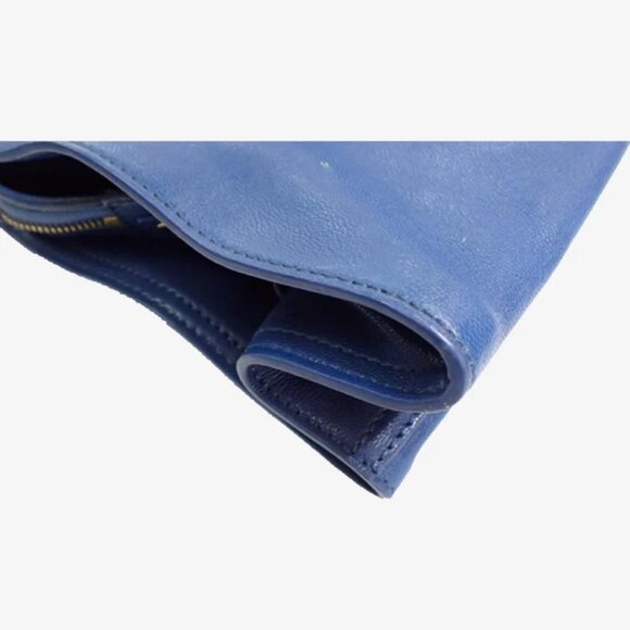 YSL Chyc Navy Leather Bag - Picture 6 of 9